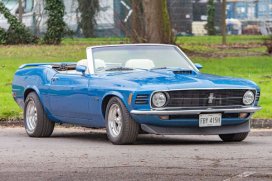 1970 Ford Mustang Convertible, available to hire from Superwed Cars