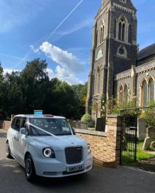 Electric London Taxi , available to hire from Superwed Cars