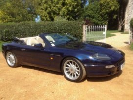 Aston Martin DB7 Volante, available to hire from Superwed Cars